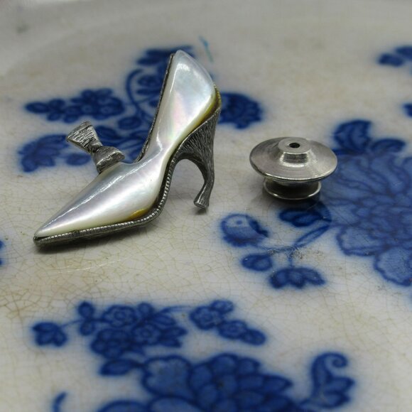 Rare Vintage MUSI High Heel Shoe Advertising Salesman's Tie Clip Lapel Pin - Picture 12 of 14